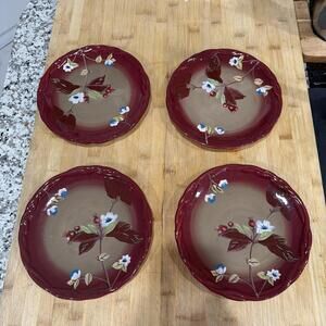 VTG set of 4 Tracy Salad plates The Henna collection Dishes  8 1/8'' *